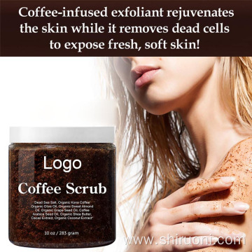 Oem Dead Sea Salt Coffee Exfoliating Body Scrub